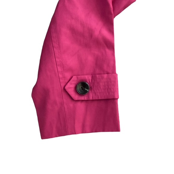 LONDON FOG Womens Pink Belted Trench Coat L - Picture 12 of 16
